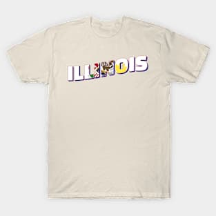 Illinois vintage style retro souvenir T-Shirt